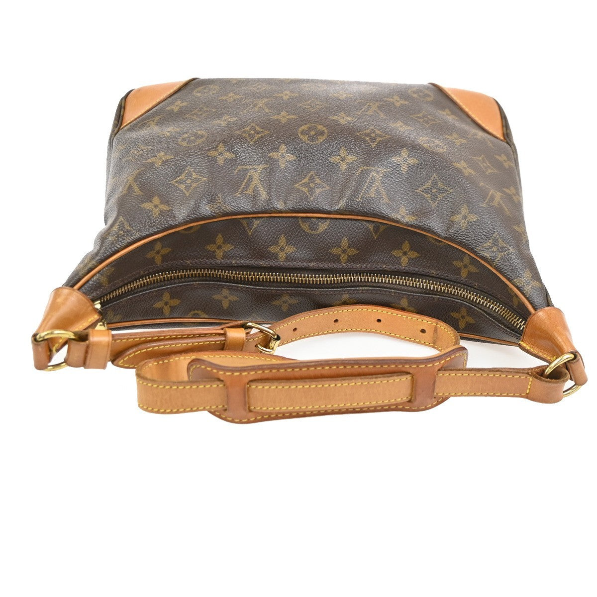 LOUIS VUITTON Boulogne 30 Shoulder Bag Monogram Leather Brown M51265 84PA091