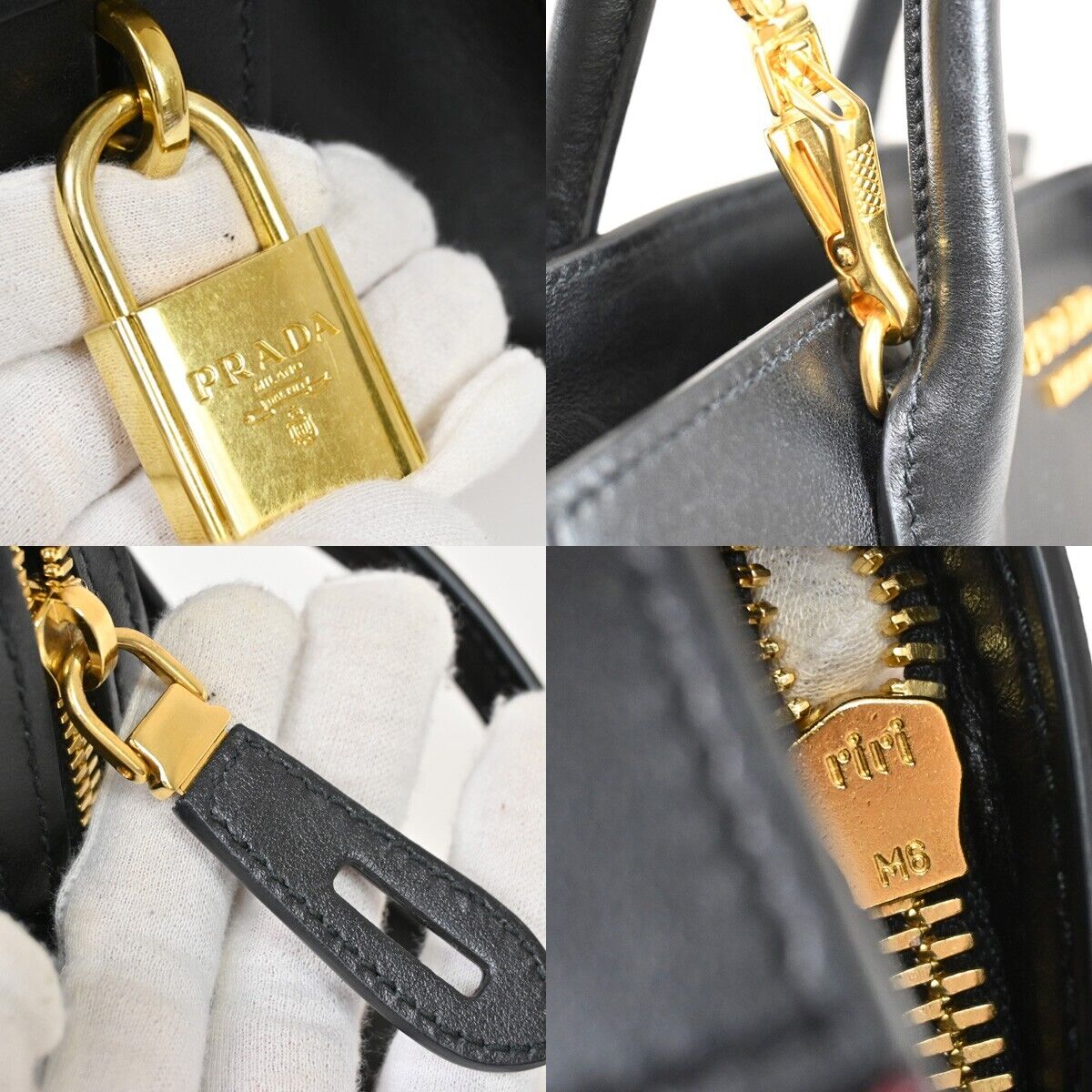 PRADA MILANO Esplanade 2Way Shoulder Hand Bag Saffiano Leather BK BX 52RJ279