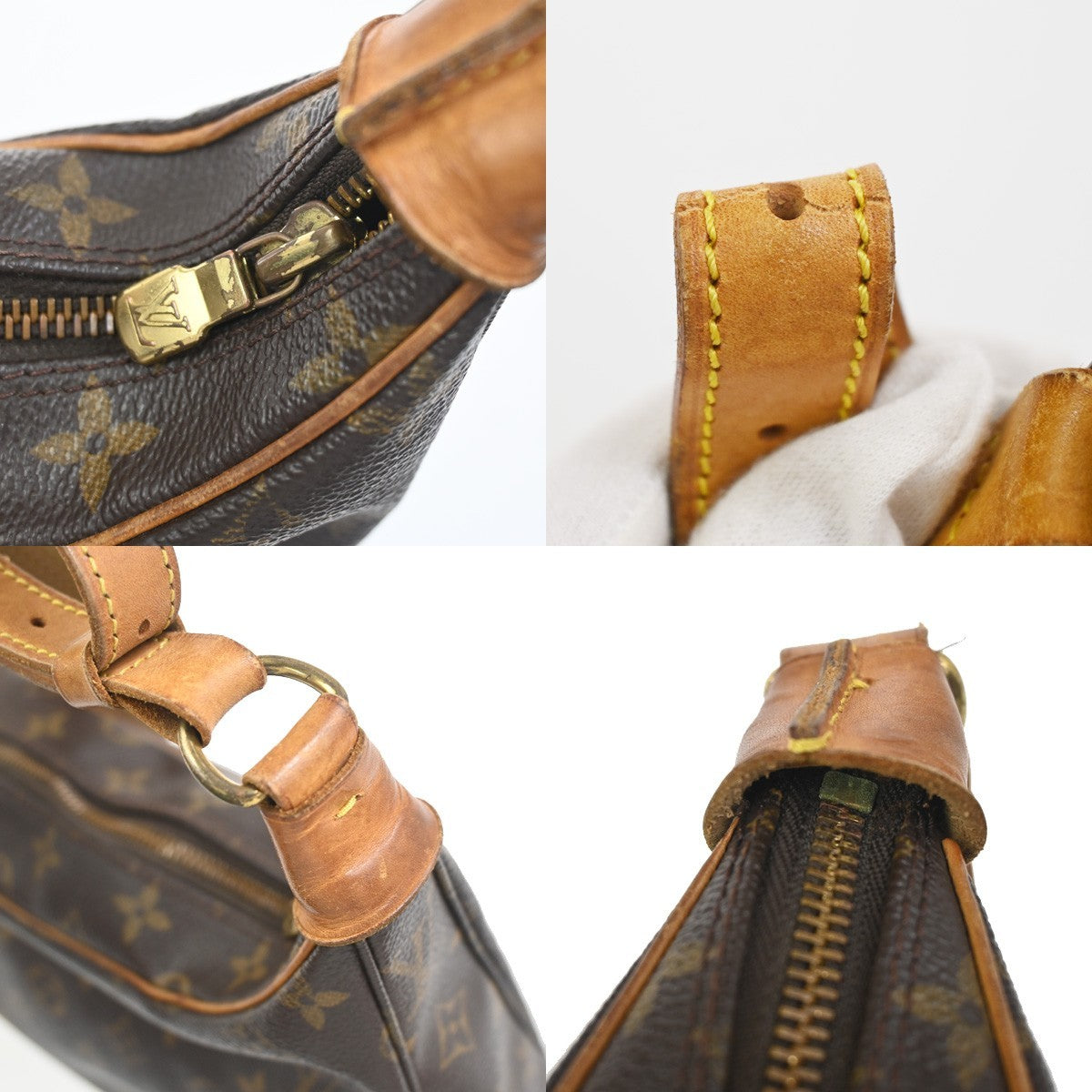 LOUIS VUITTON Boulogne 30 Shoulder Bag Monogram Leather Brown M51265 32KC796