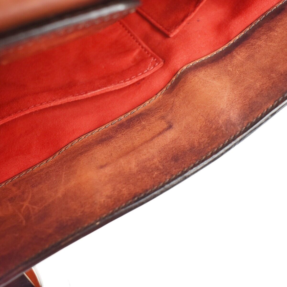 BERLUTI Limited Edition Calligraphy Toujours Shoulder Bag Leather Brown 683LC129