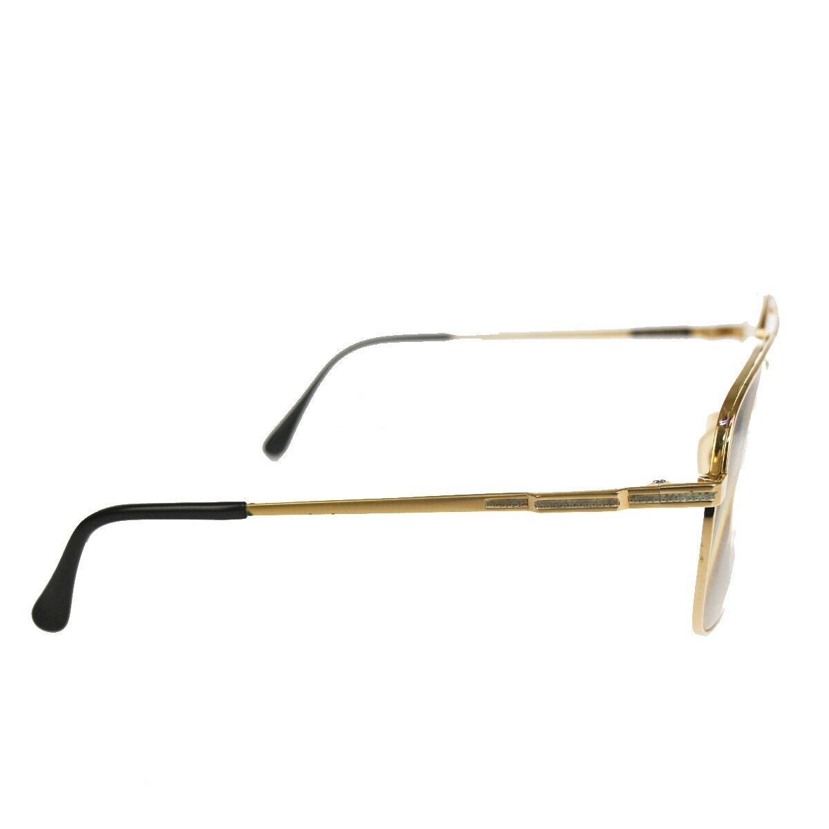 Burberrys Logo Reading Glasses Eye Wear Metal Gold Plated Plastic 08YA139