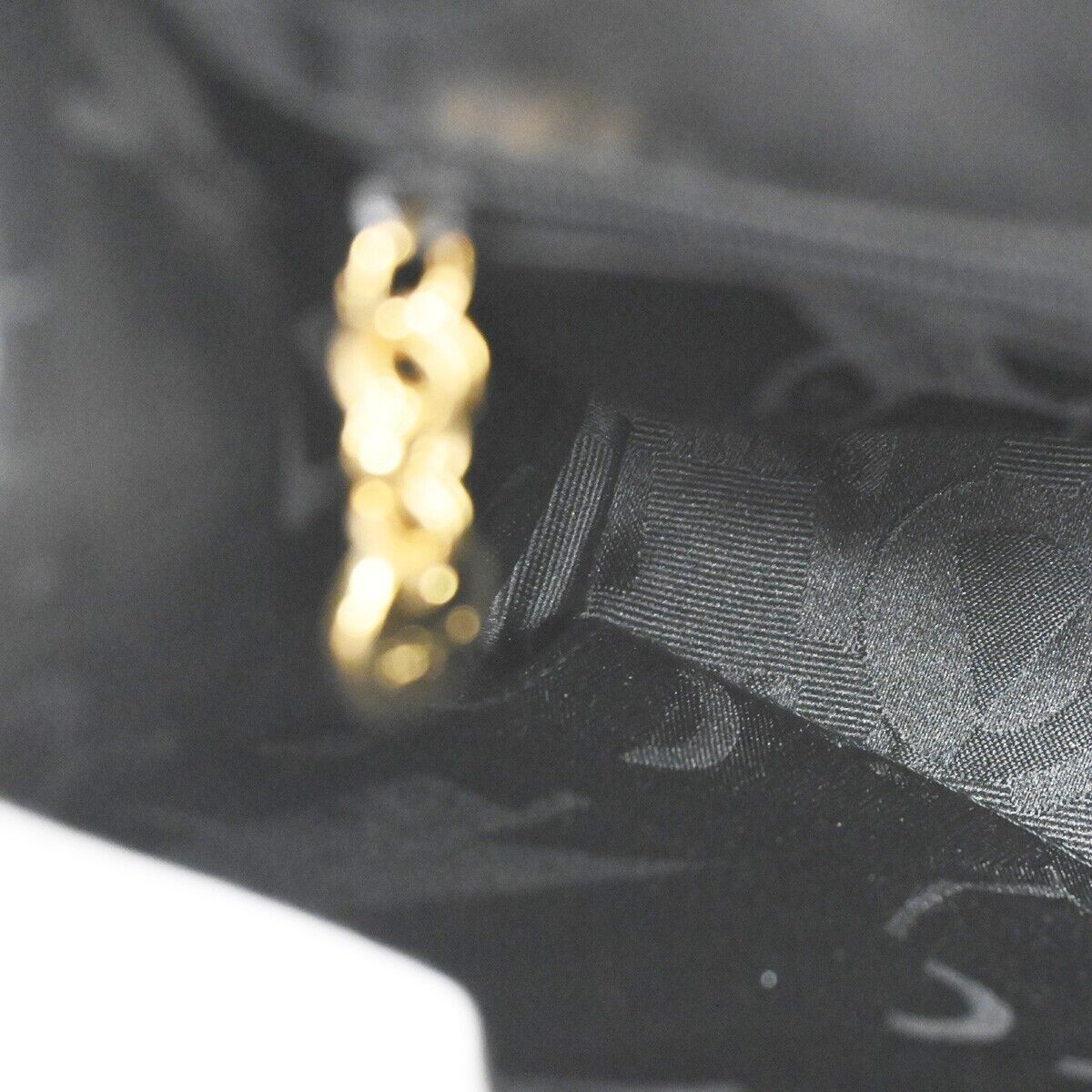 SALVATORE FERRAGAMO 2Way Gancini Shoulder Hand Bag Leather Black Gold 77SH468