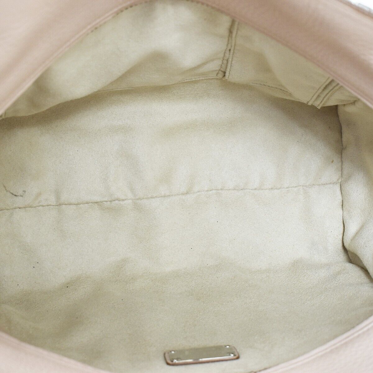 SALVATORE FERRAGAMO Gancini Shoulder Tote Bag Leather Pink Silver Italy 31YB787