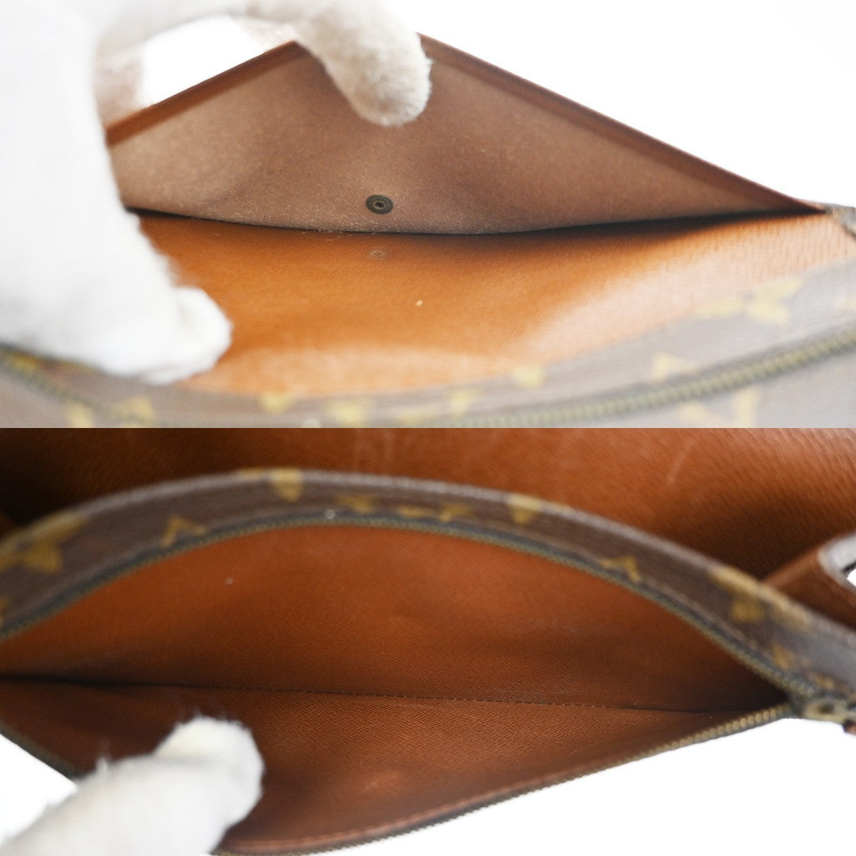 LOUIS VUITTON Pochette Rabat 20 Clutch Pouch Bag Monogram Leather M51934 05TA588
