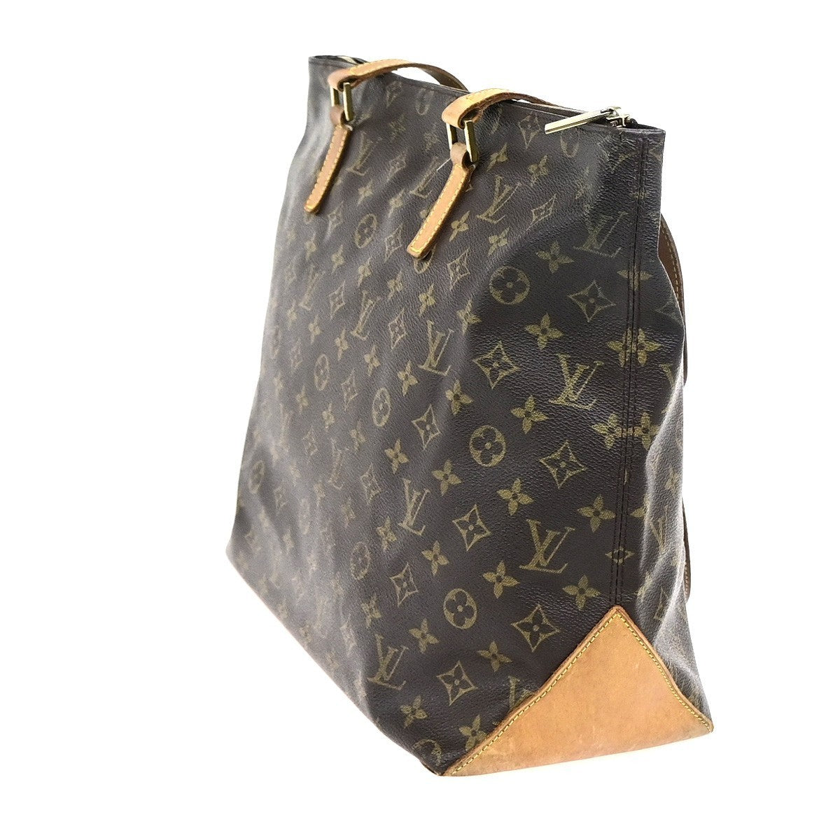 LOUIS VUITTON Cabas Mezzo Shoulder Bag Monogram Leather Brown M51151 81KD117