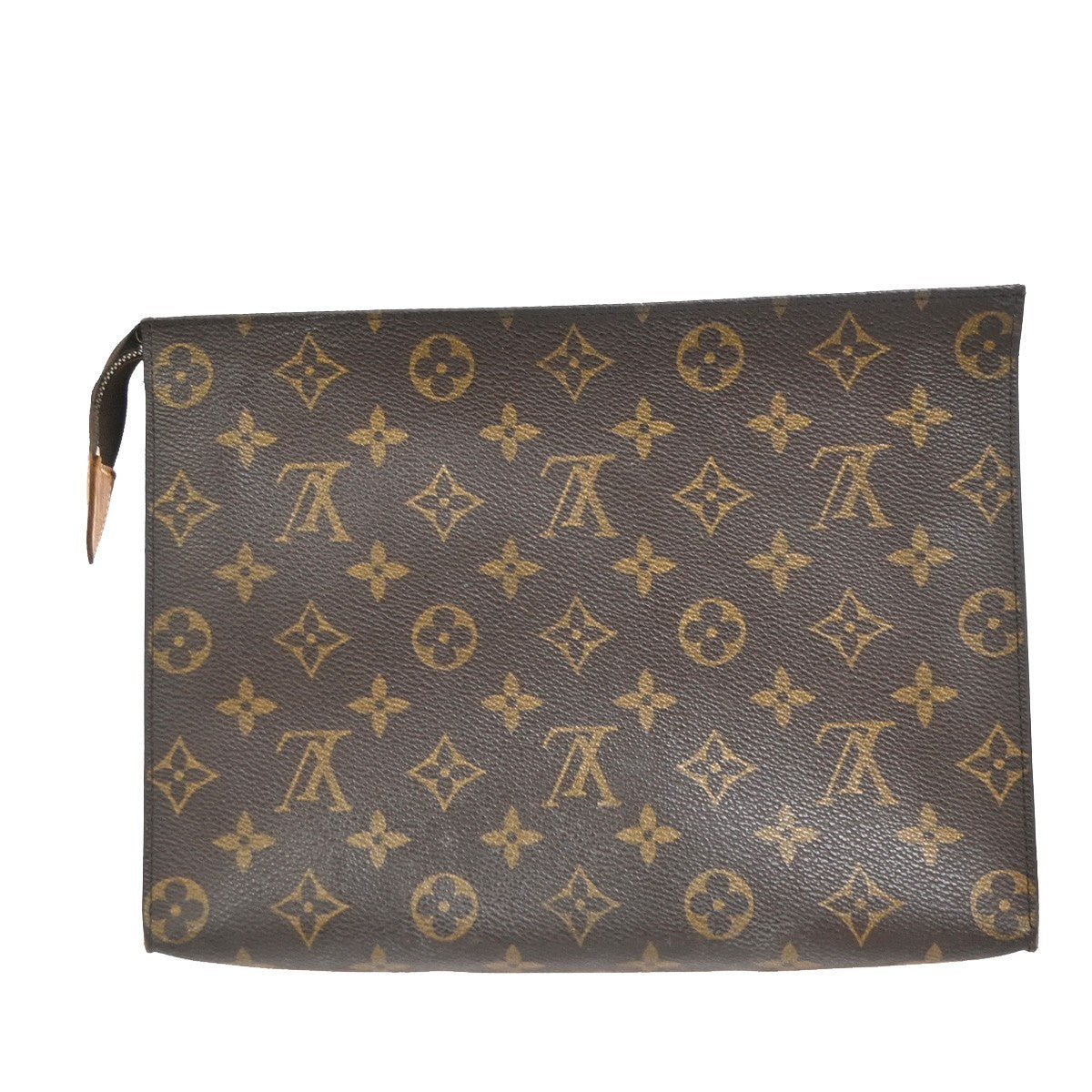 LOUIS VUITTON Poche Toilette 26 Clutch Hand Bag Monogram Leather M47542 02CA763