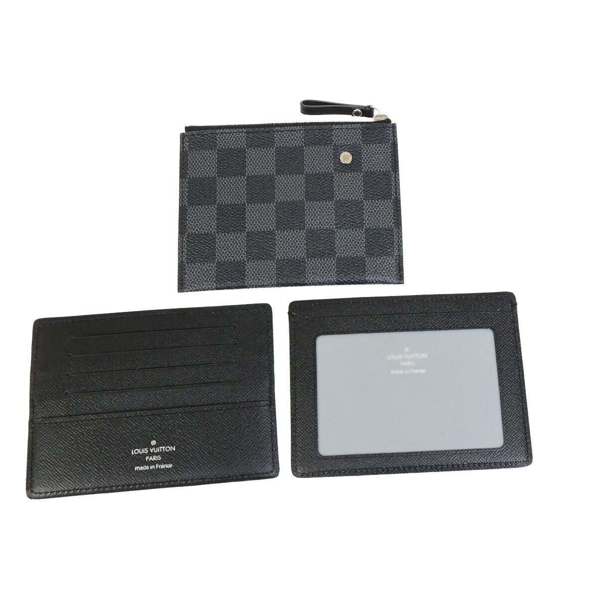 LOUIS VUITTON Compact Modulable Wallet Damier Graphite Black N63083 76KA442
