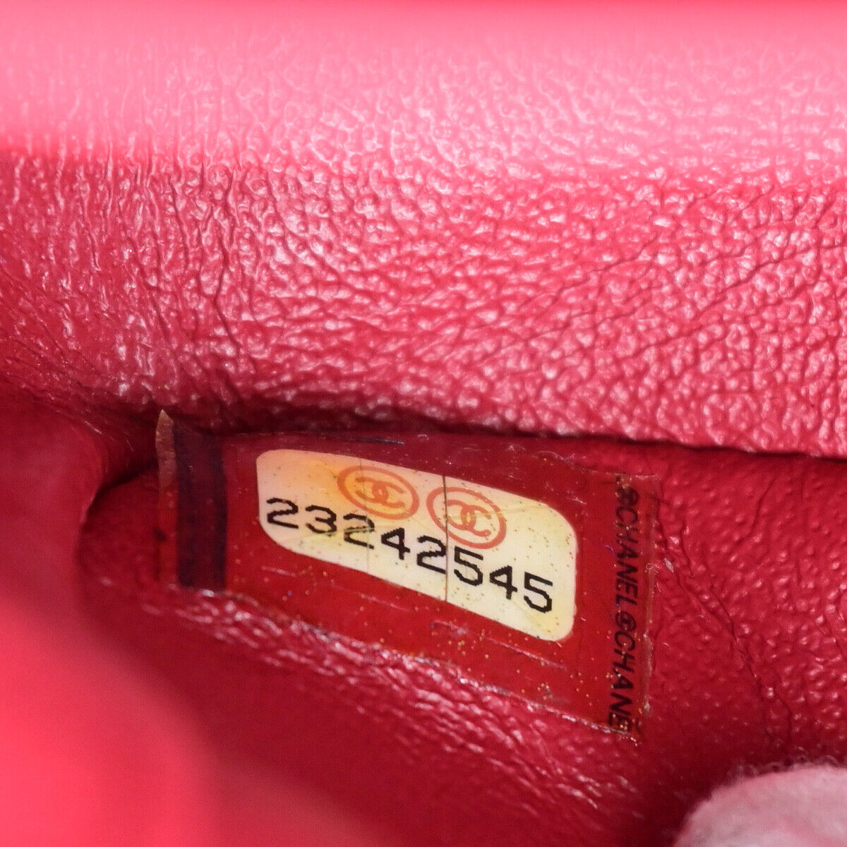 CHANEL CC Matelasse 25 Chain Shoulder Bag Patent Leather Red SHW 373RJ867