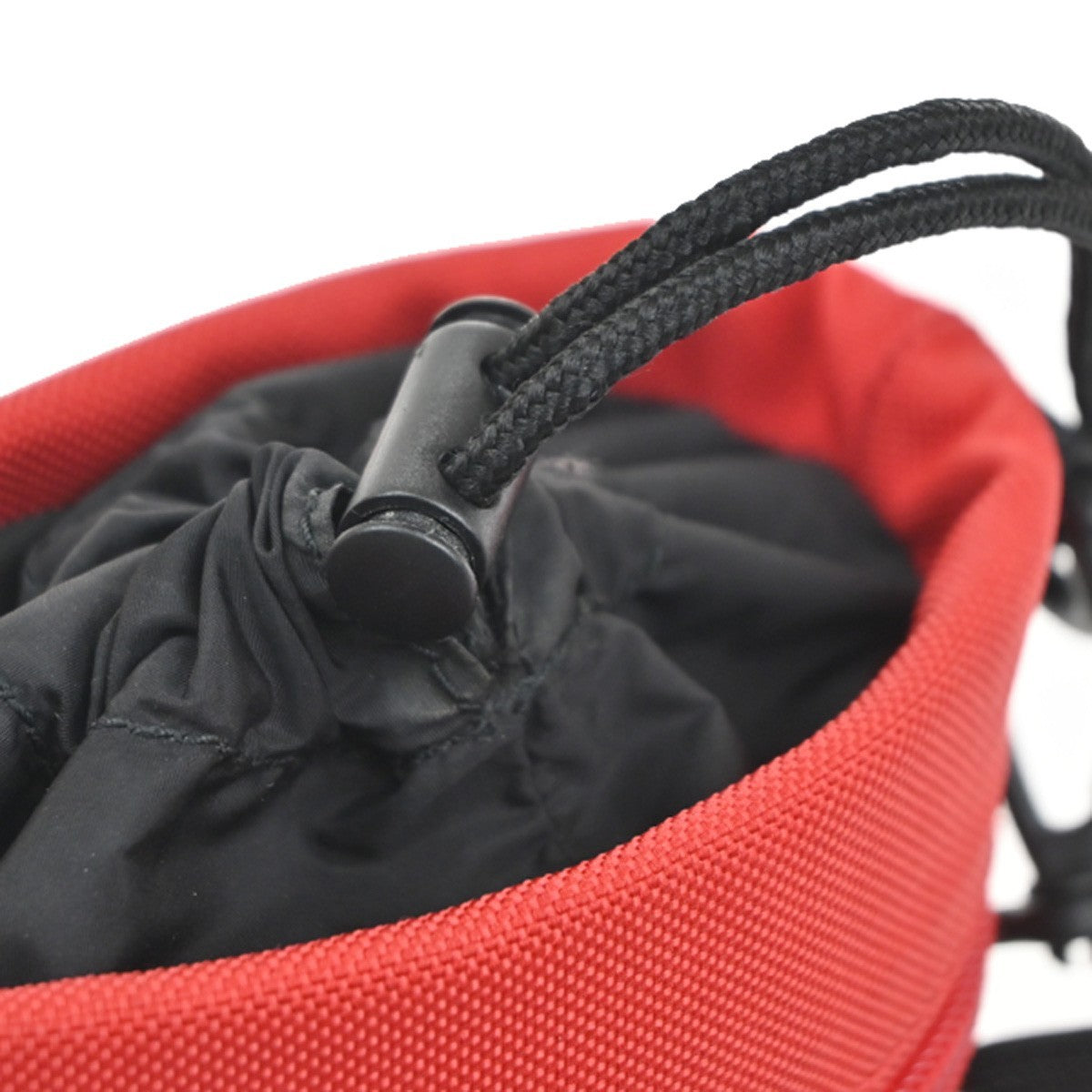 BALENCIAGA Weekend Bottle Holder Shoulder Bag Canvas Nylon RD BK Italy 34KC935