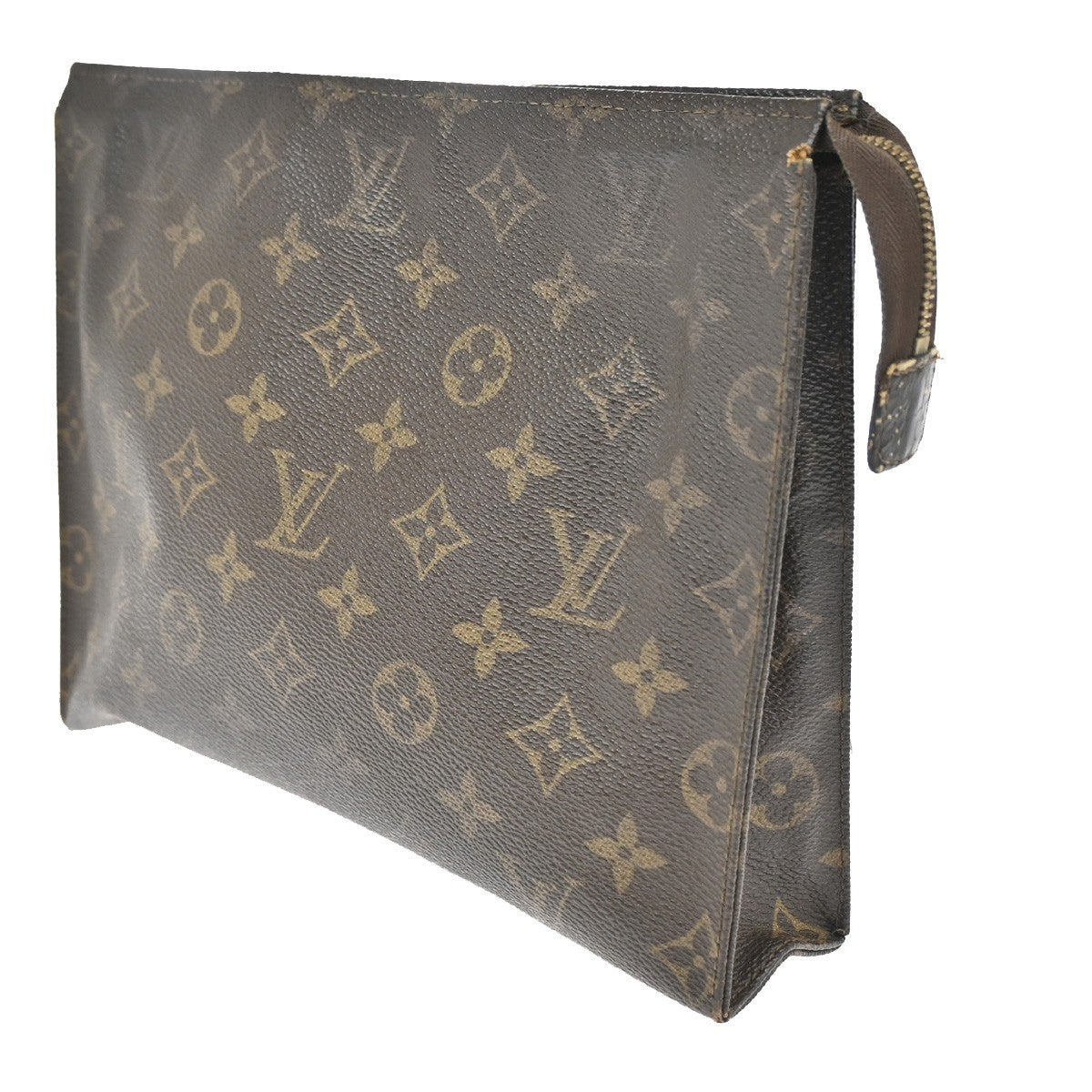 LOUIS VUITTON Poche Toilette 26 Clutch Hand Bag Monogram Leather M47542 05CA385