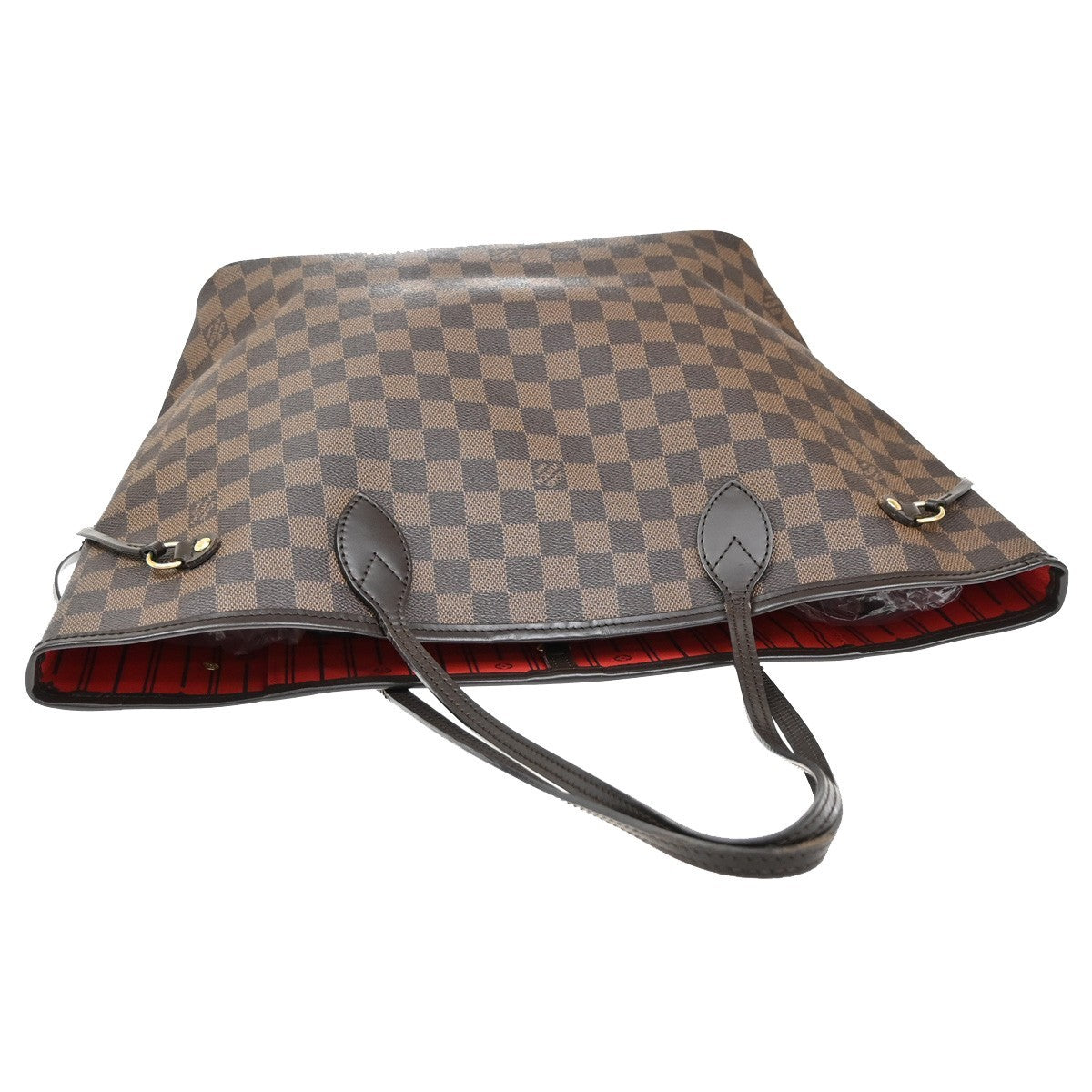 LOUIS VUITTON Neverfull MM Shoulder Bag Damier Ebene BN U.S.A. N51105 40KB322