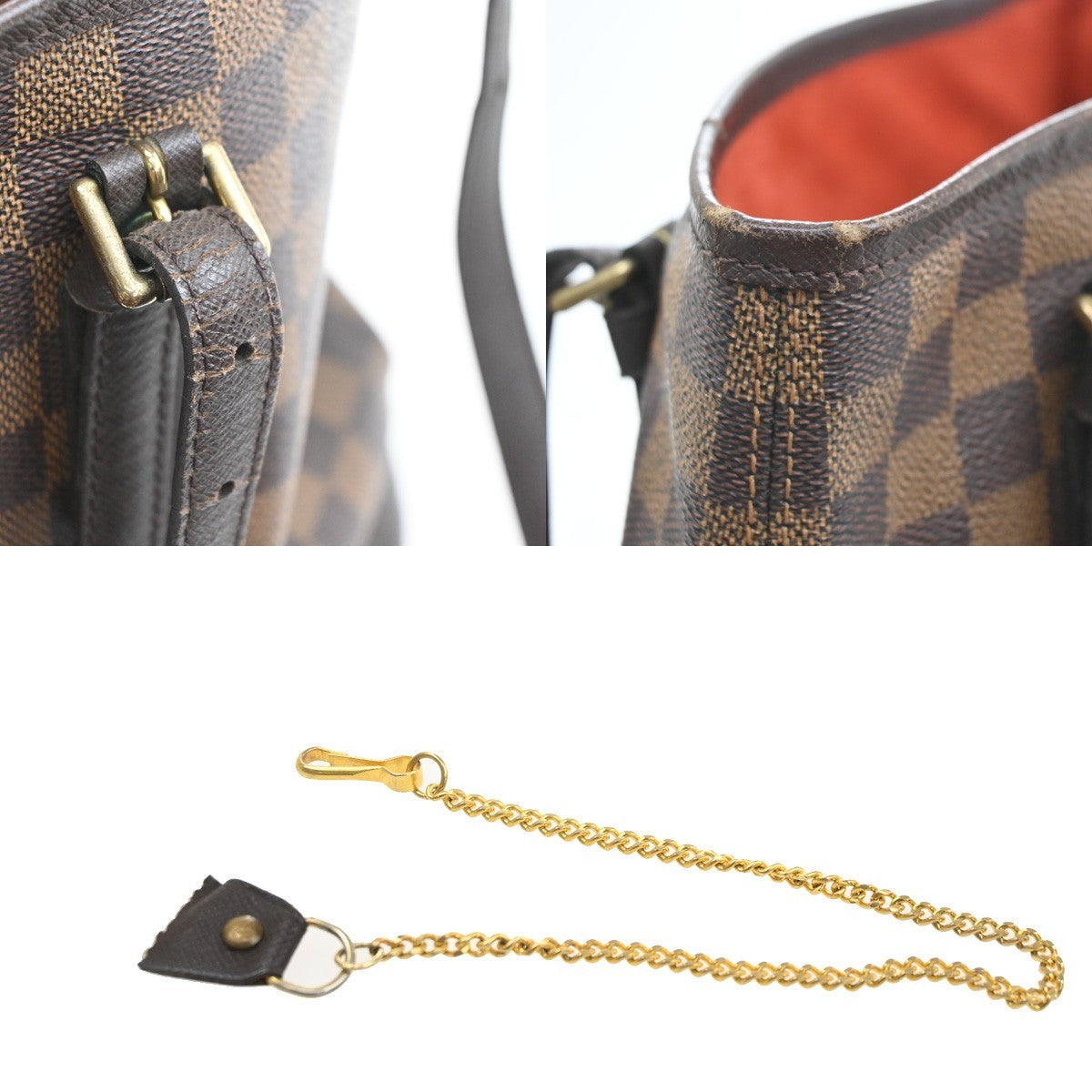 LOUIS VUITTON Marais Shoulder Bag Damier Ebene Leather  France BN N42240 64SA154