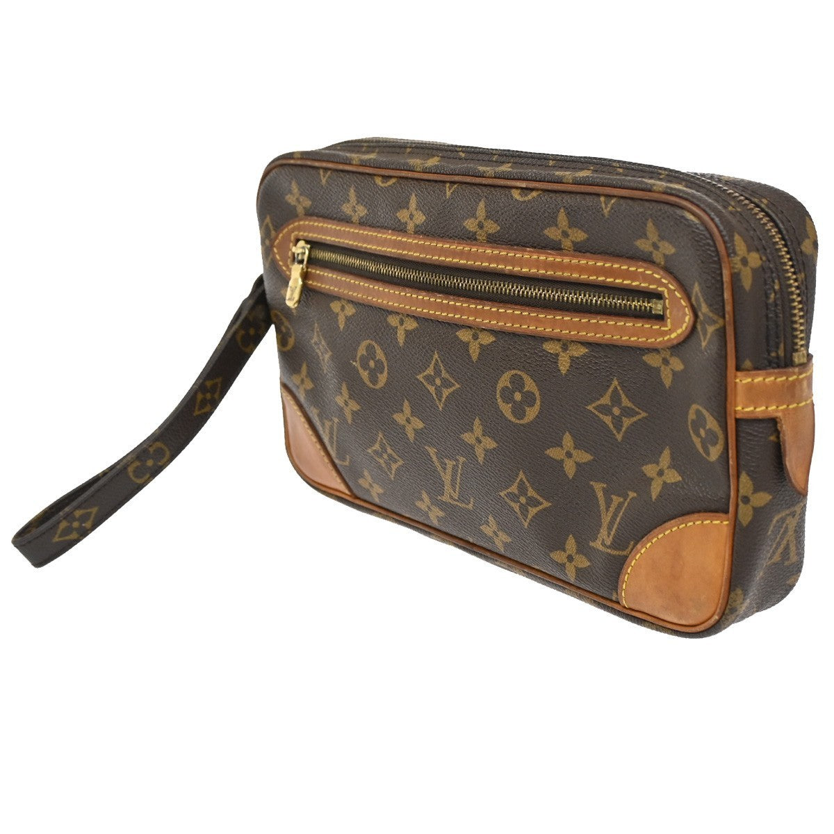 LOUIS VUITTON Marly Dragonne GM Clutch Hand Bag Monogram Brown M51825 60CA559