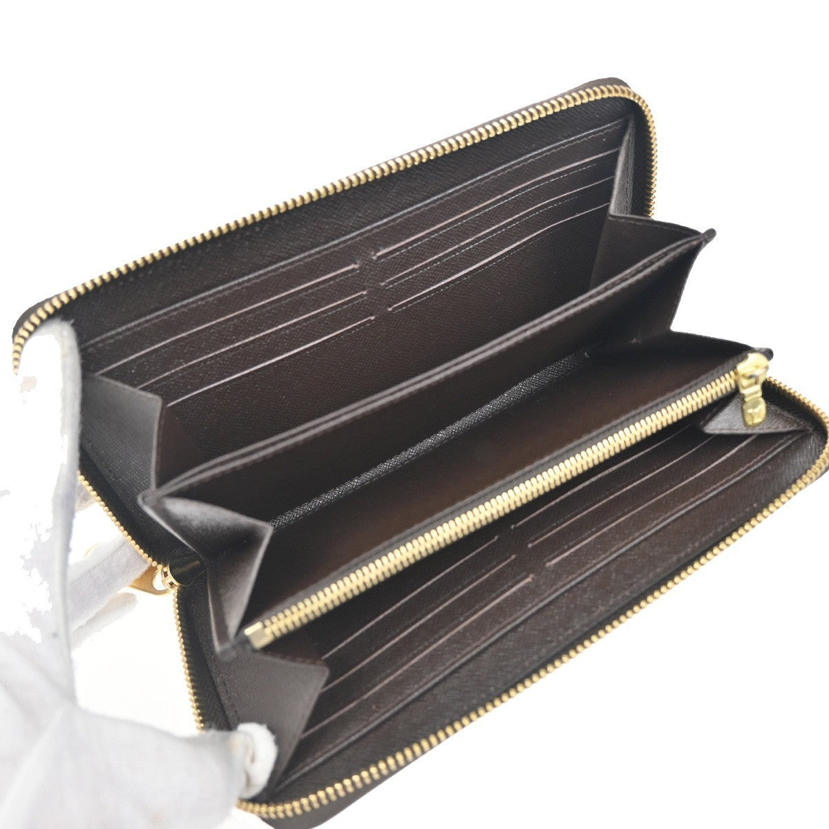 LOUIS VUITTON Zippy Wallet Vivienne Zip Around Damier Ebene Brown N60257 80YH708