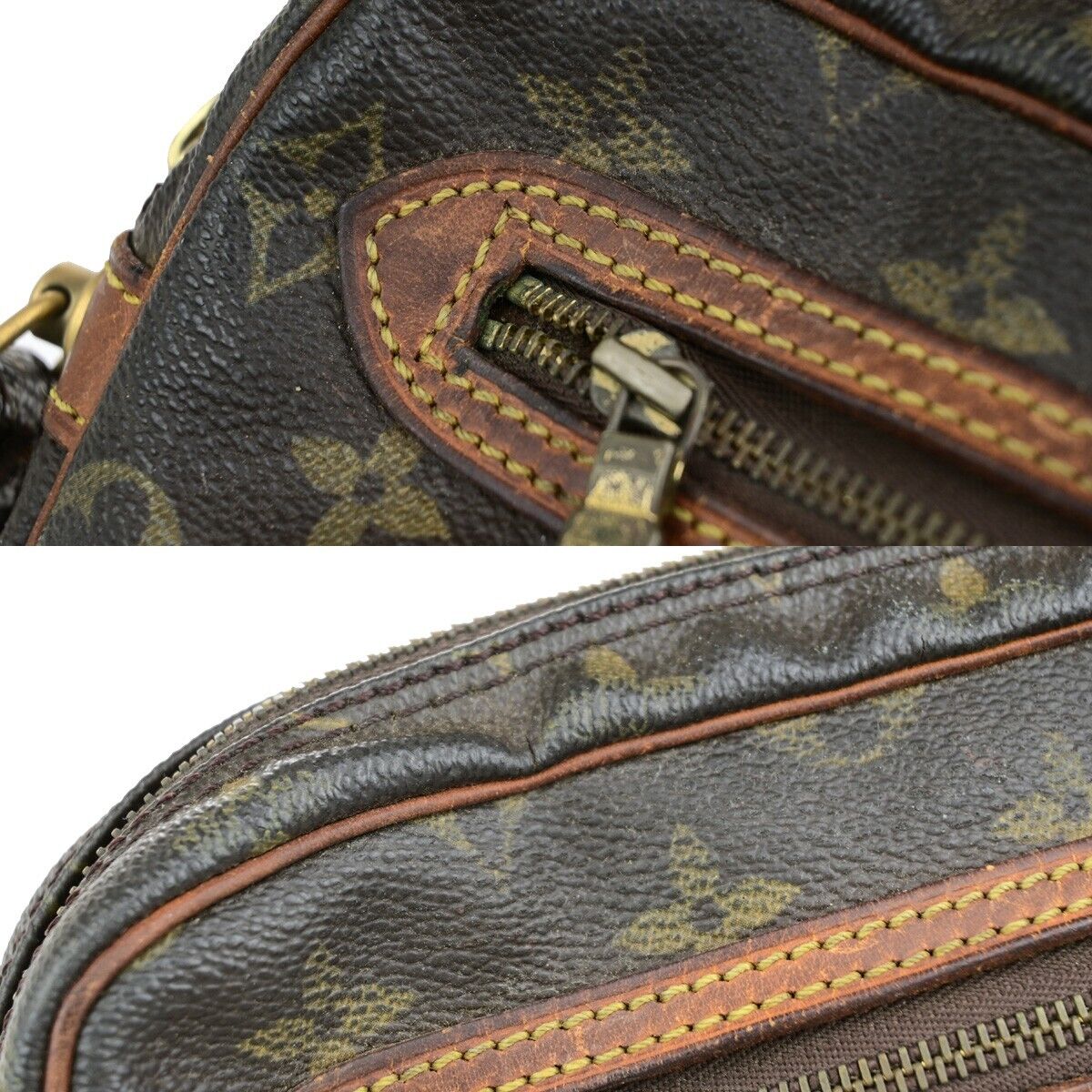 LOUIS VUITTON Marly Dragonne GM Clutch Hand Bag Monogram Brown M51825 67ED026