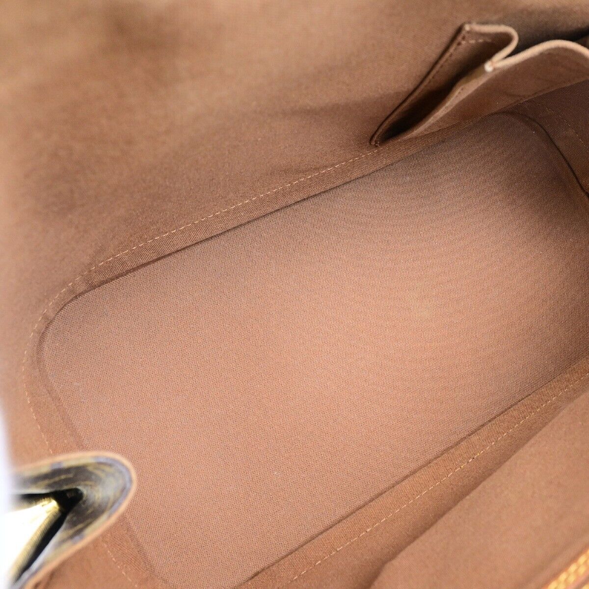 LOUIS VUITTON LV Logo Alma Hand Bag Monogram Leather Brown France M51130 71EC881