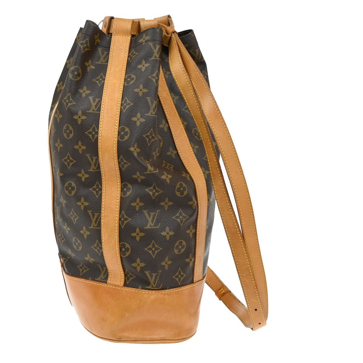LOUIS VUITTON LV Randonnee GM Shoulder Bag Monogram Leather Brown M42244 85KB594