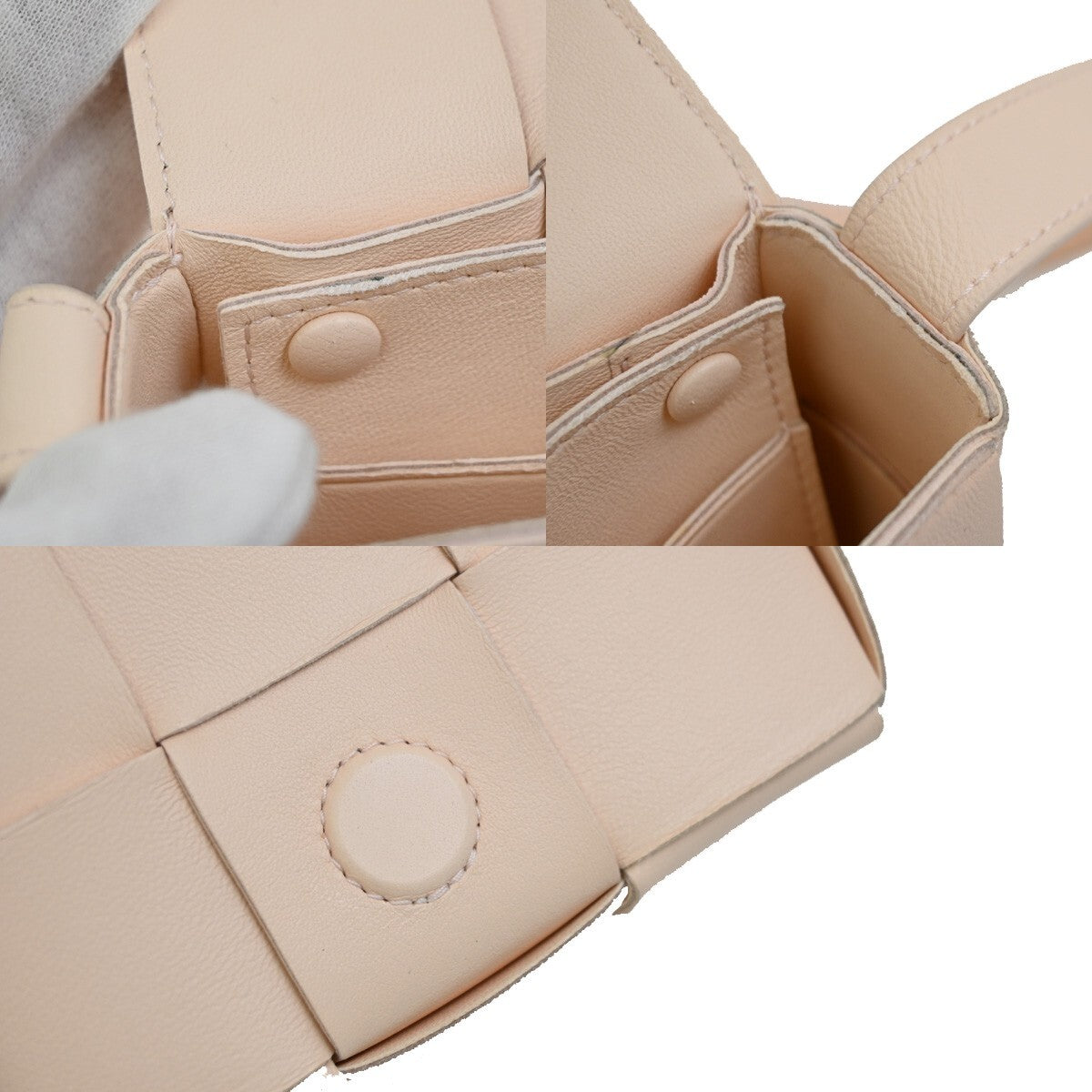 BOTTEGA VENETA Logo Mini Candy Cassette Shoulder Bag Leather Pink 16RL181
