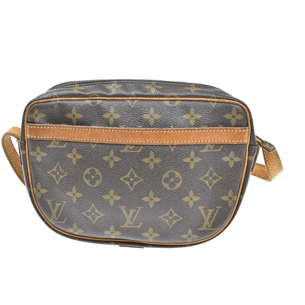 LOUIS VUITTON Jeune Fille PM Shoulder Bag Monogram Leather Brown M51227 30CA293