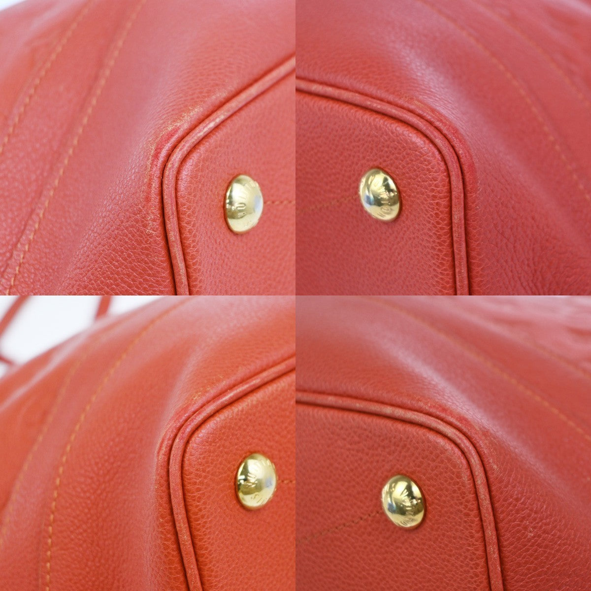 LOUIS VUITTON Citadin PM Shoulder Bag Monogram Empreinte Red M40556 82KP499