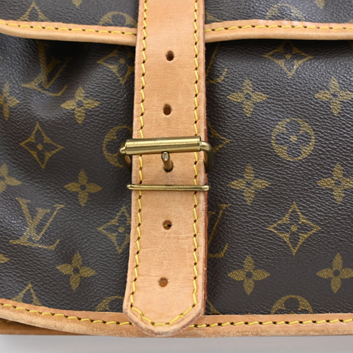 LOUIS VUITTON LV Sac Kleber Shoulder Bag Monogram Leather Brown M58122 13FB539