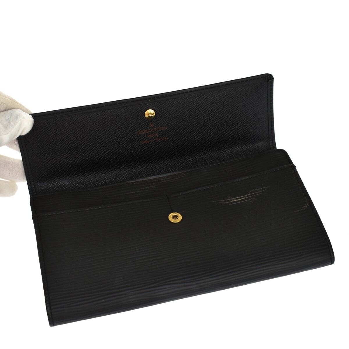 LOUIS VUITTON Porte Monnaie Credit Long Bifold Wallet Epi Leather M63572 62GA238