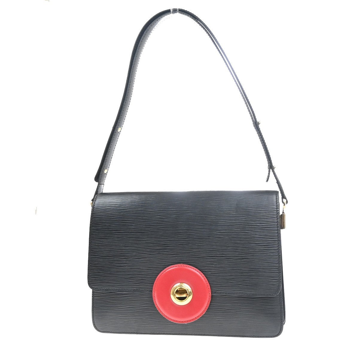 LOUIS VUITTON Free Run Shoulder Bag Epi Leather Black Red France M52417 35MA385