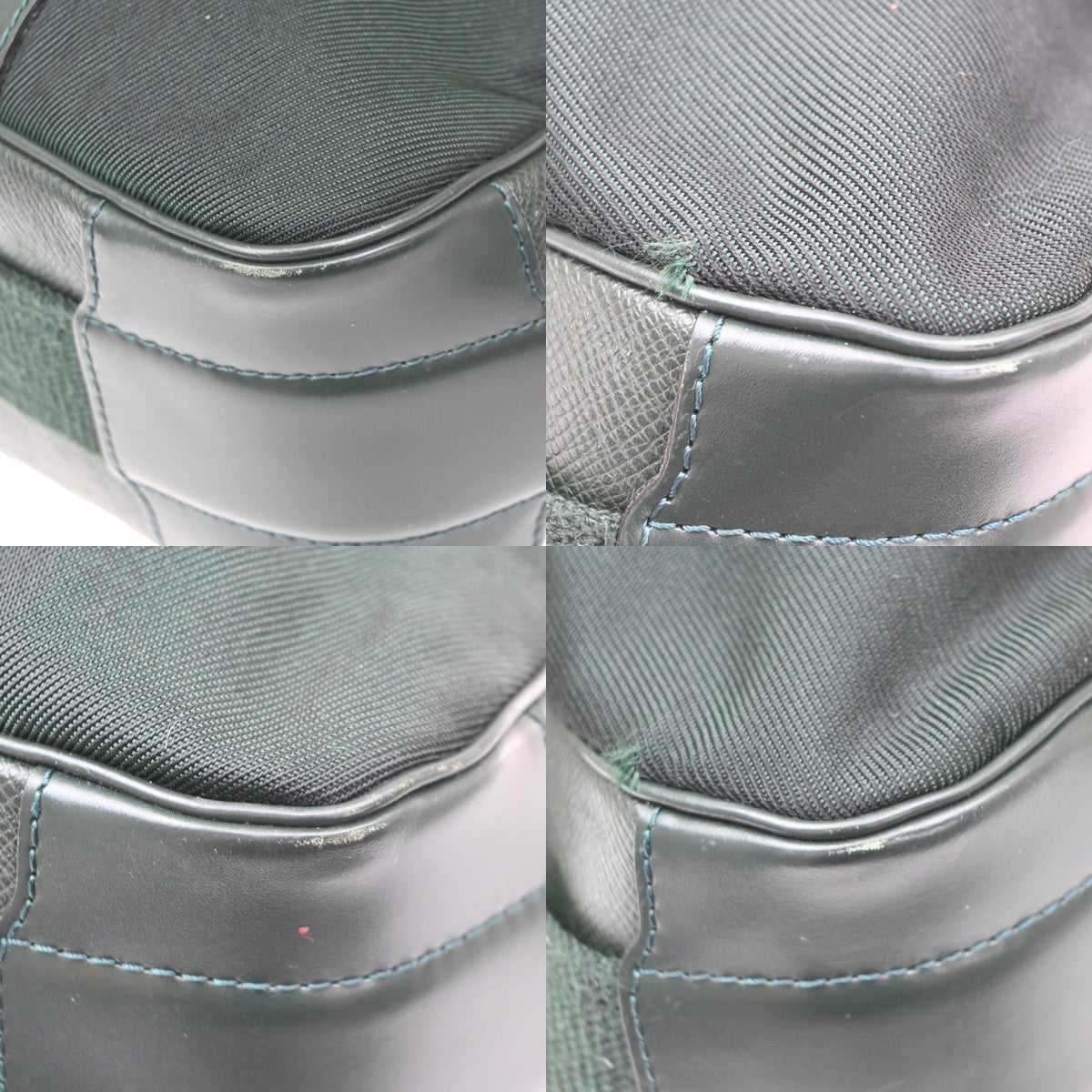 LOUIS VUITTON LV Dersou Shoulder Bag Taiga Leather Green France M30164 37KD101