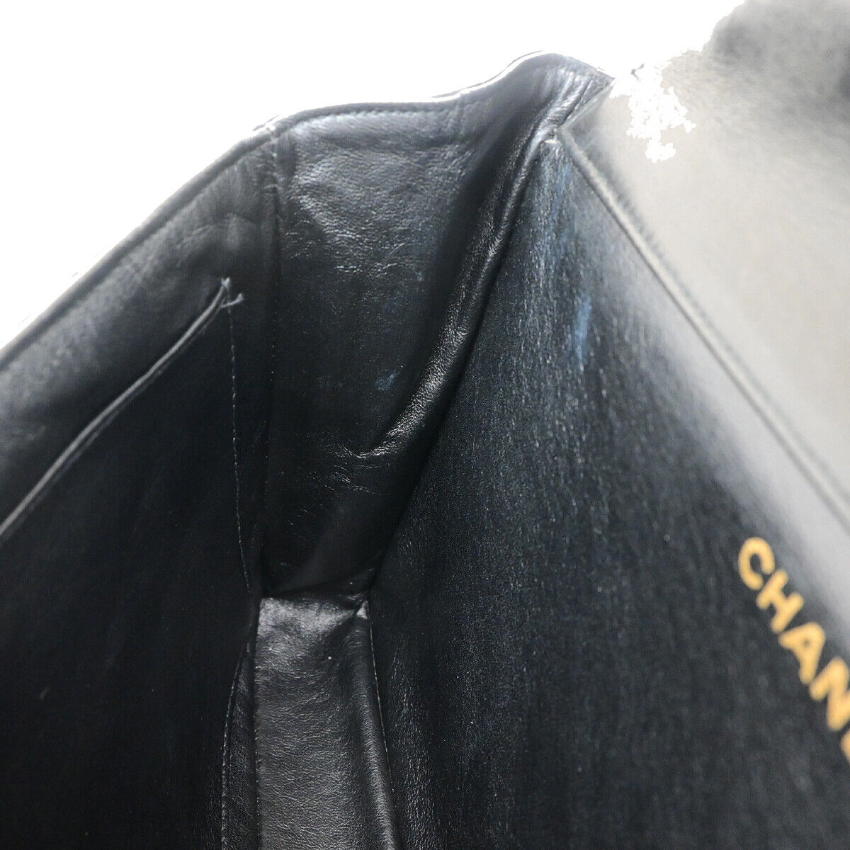 CHANEL CC Matelasse 30 Both Flap Chain Shoulder Bag Leather Black GHW 823RJ921