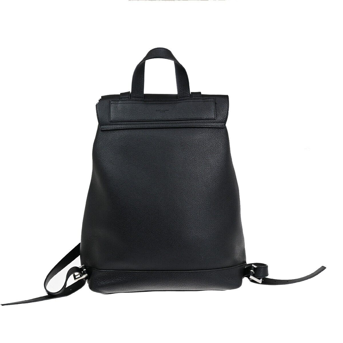 SAINT LAURENT YSL Sac De Jour Backpack Bag Leather Black SHW Italy 47RK386