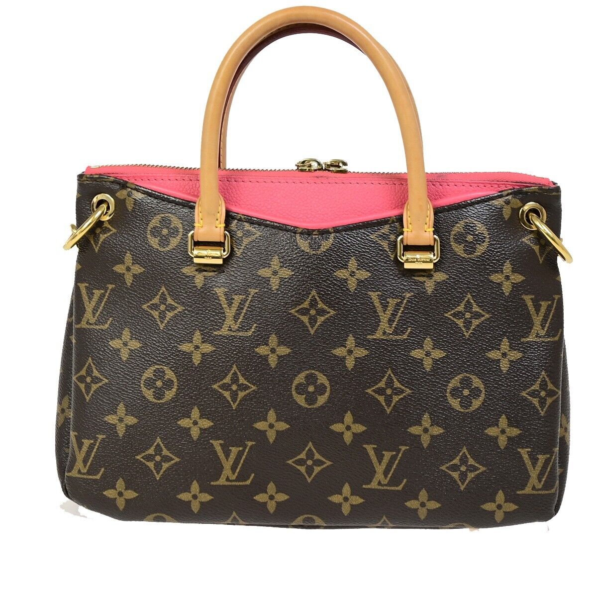 LOUIS VUITTON Paras BB 2Way Shoulder Bag Monogram Leather Pink M41734 601RJ927