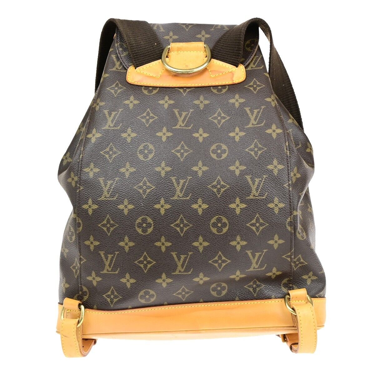 LOUIS VUITTON Montsouris GM Backpack Bag Monogram Leather Brown M51135 75EB722