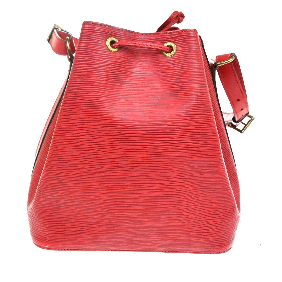 LOUIS VUITTON Petit Noe Drawstring Shoulder Bag Epi Leather Red M44107 82CA882