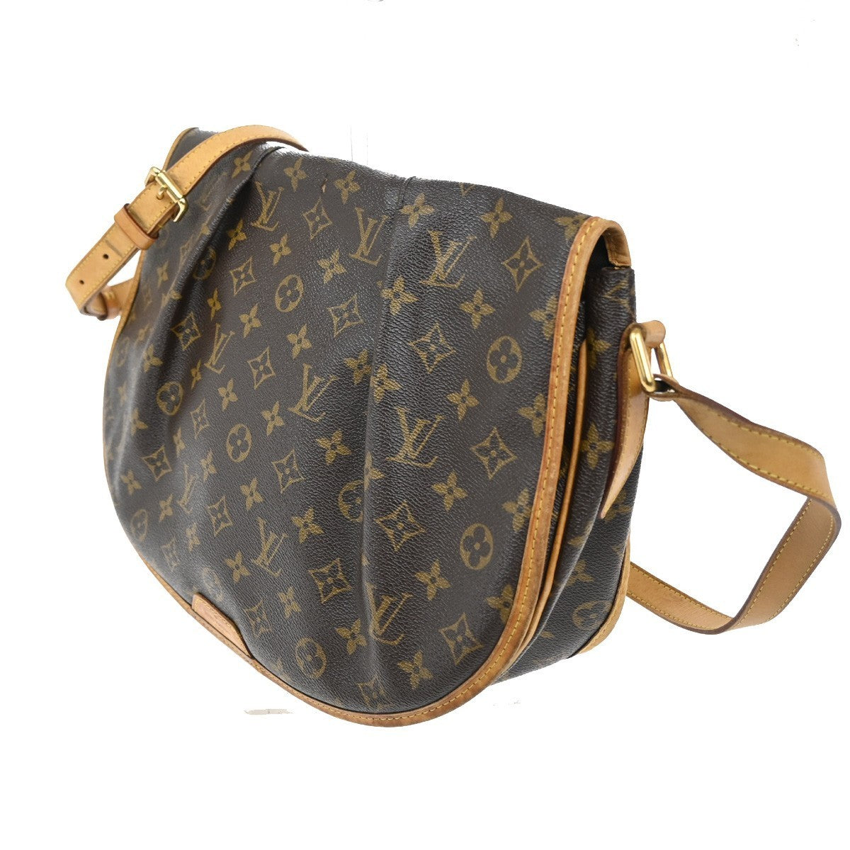 LOUIS VUITTON Menilmontant MM Shoulder Bag Monogram Leather BN M40473 73KC138