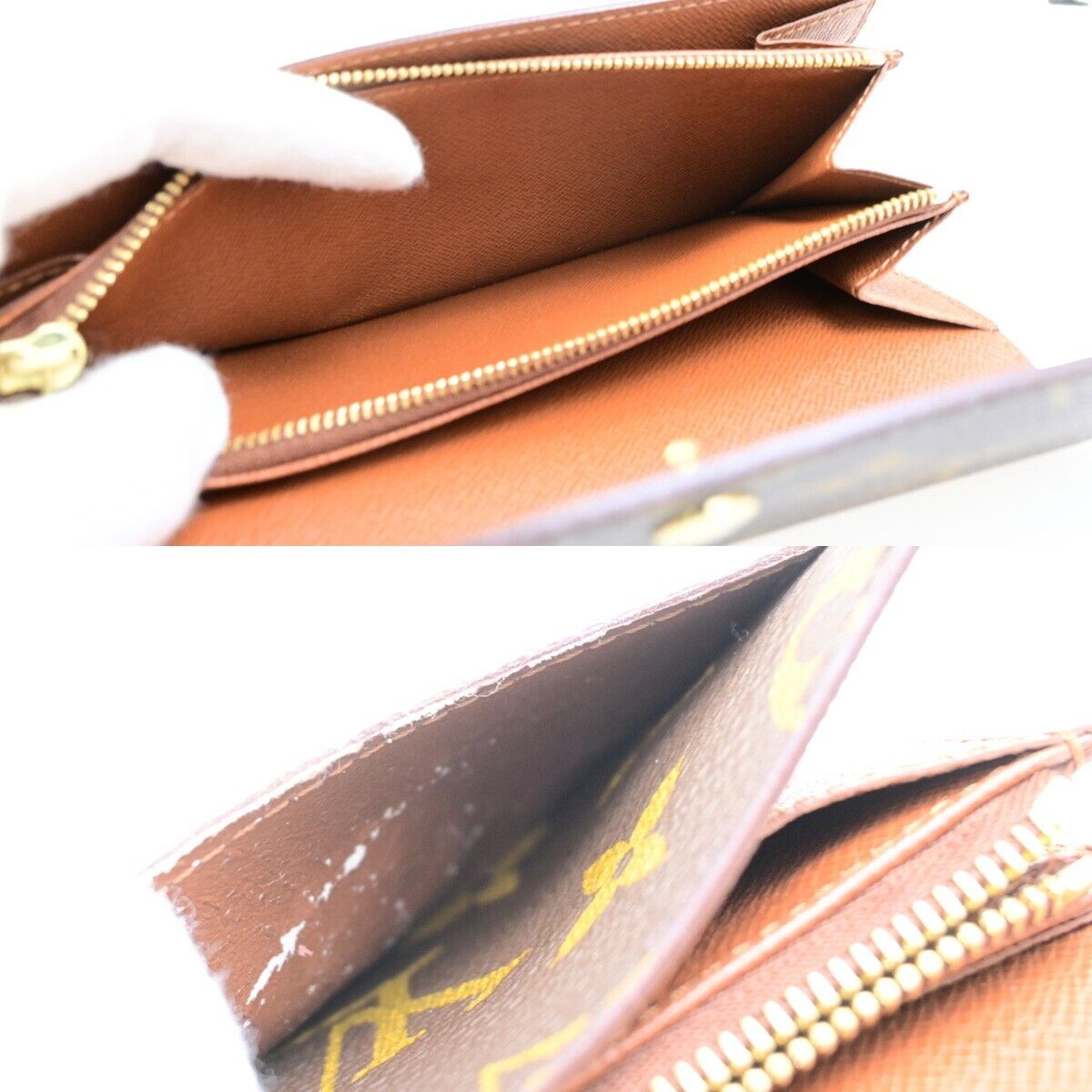 LOUIS VUITTON Porte Monnaie Credit Long Wallet Monogram Leather M61725 30FB263