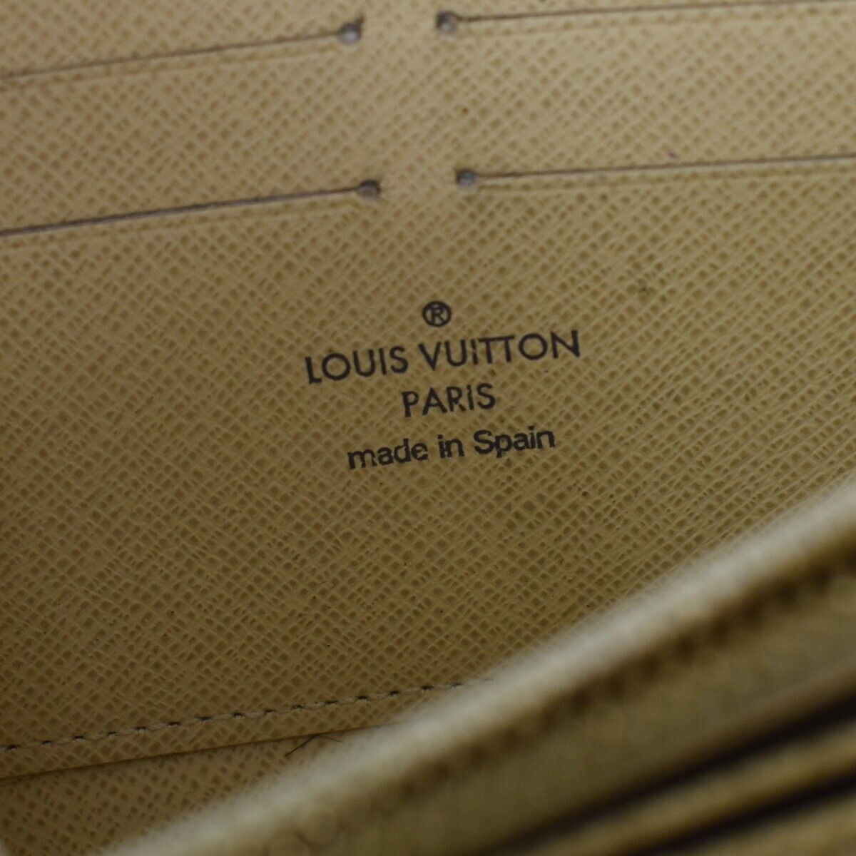LOUIS VUITTON Zippy Wallet Long Bifold Damier Azur Leather WE N60019 30YC188
