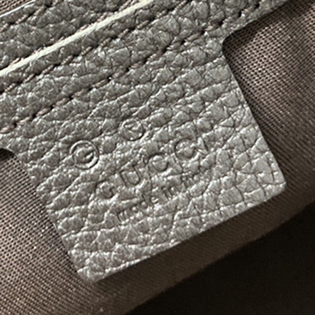 GUCCI GG Pattern Crystal Shoulder Tote Bag Coating Canvas Leather Brown 87EG286
