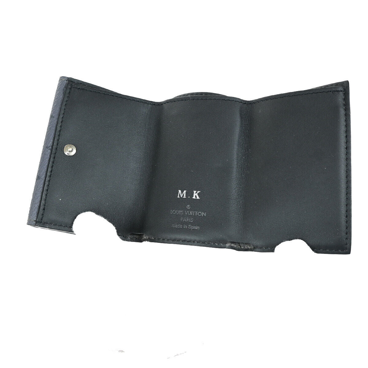 LOUIS VUITTON Discovery Compact Wallet Monogram Eclipse Reverse M45417 36YG748