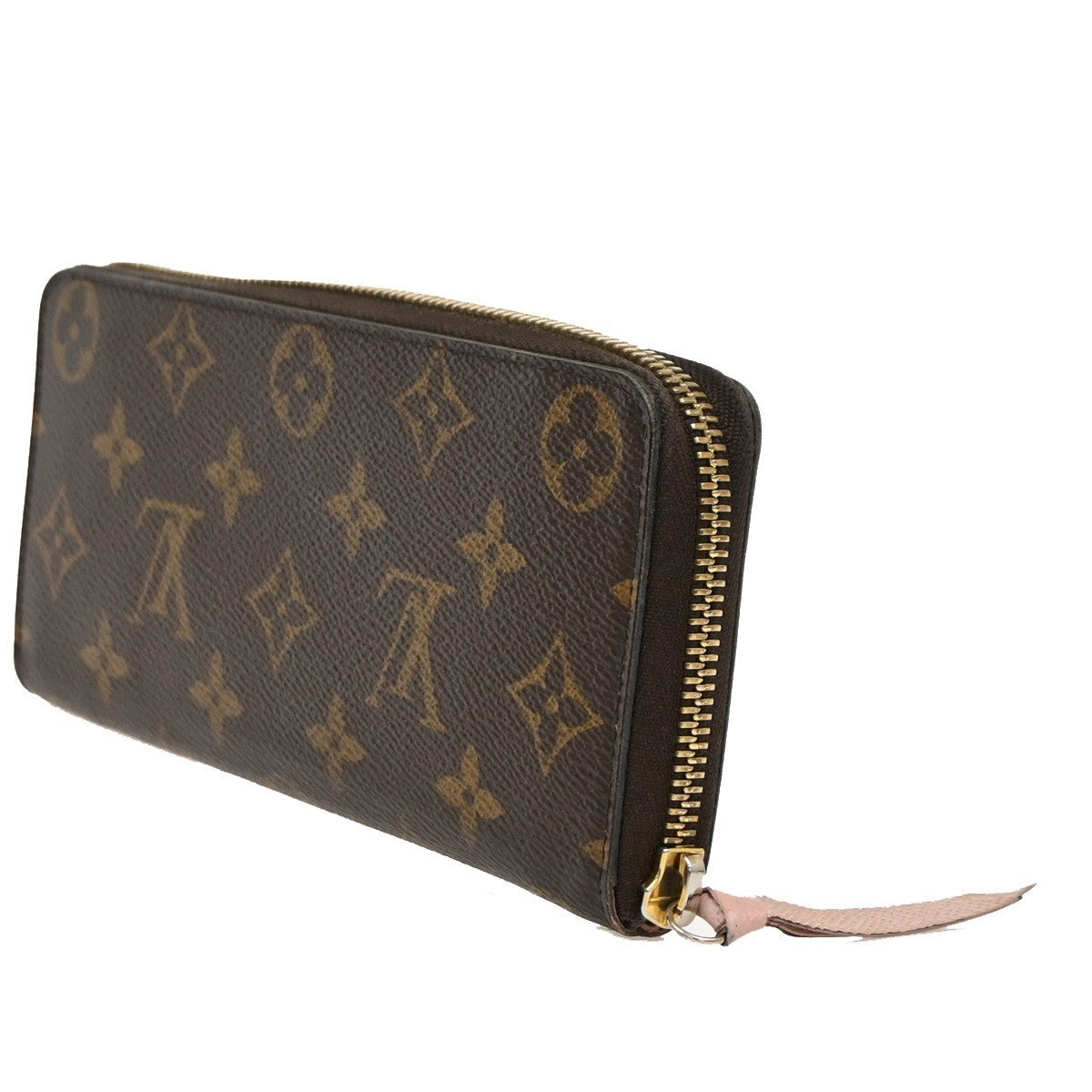 LOUIS VUITTON Clemence Zippy Long Wallet Monogram Leather Brown M61298 80DA242