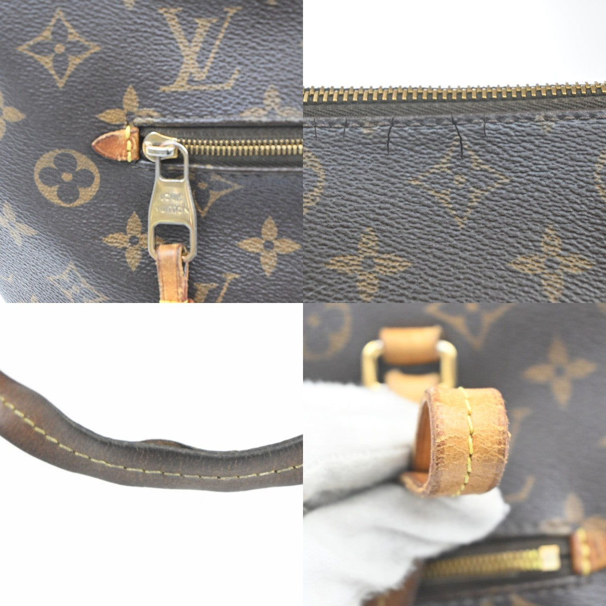 LOUIS VUITTON LV Iena PM Shoulder Bag Monogram Leather Brown M42268 65MA041
