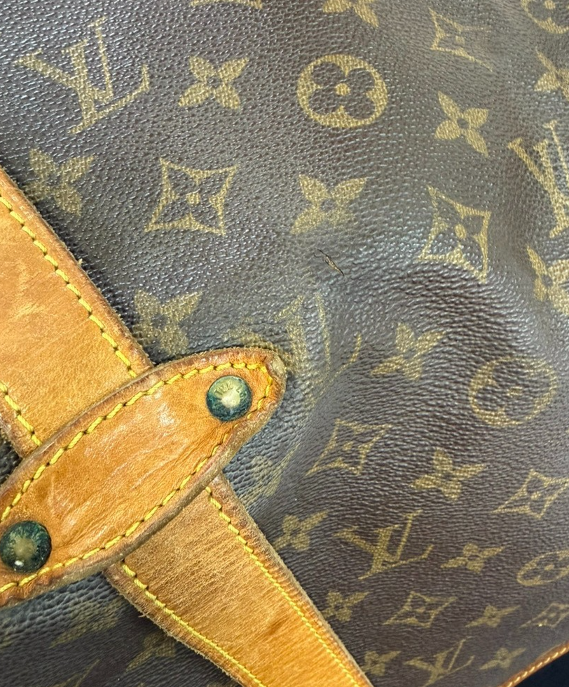LOUIS VUITTON Saumur 35 Shoulder Bag Monogram Leather BN France M42254 73YH876