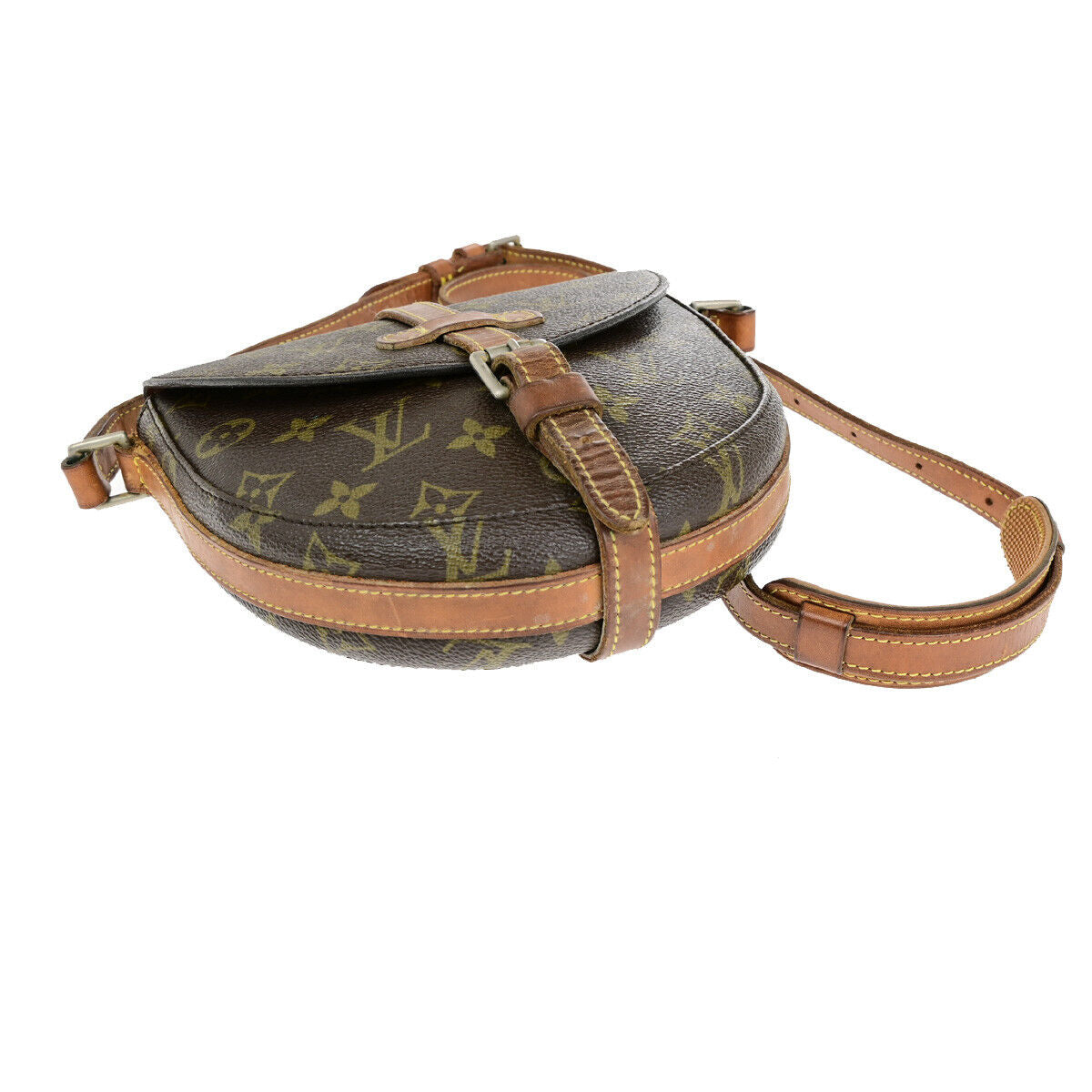 LOUIS VUITTON Chantilly PM Shoulder Bag Monogram Leather Brown M51234 64SH974
