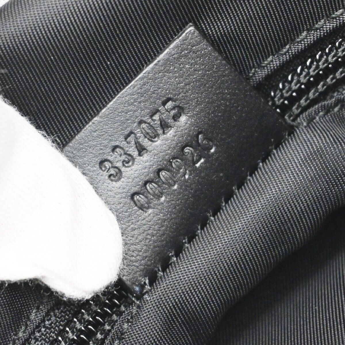 GUCCI Logo Sherry Backpack Bag Canvas Leather Black SHW Made in Italy 50EA811