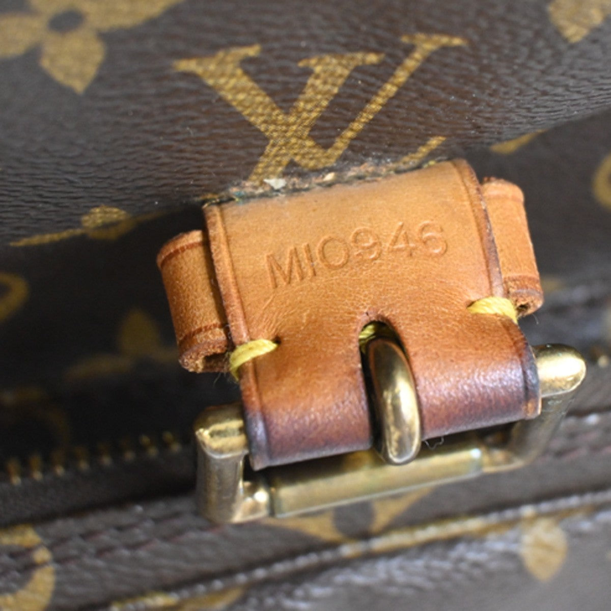 LOUIS VUITTON Montsouris GM Backpack Bag Monogram Leather Brown M51135 64ZA353