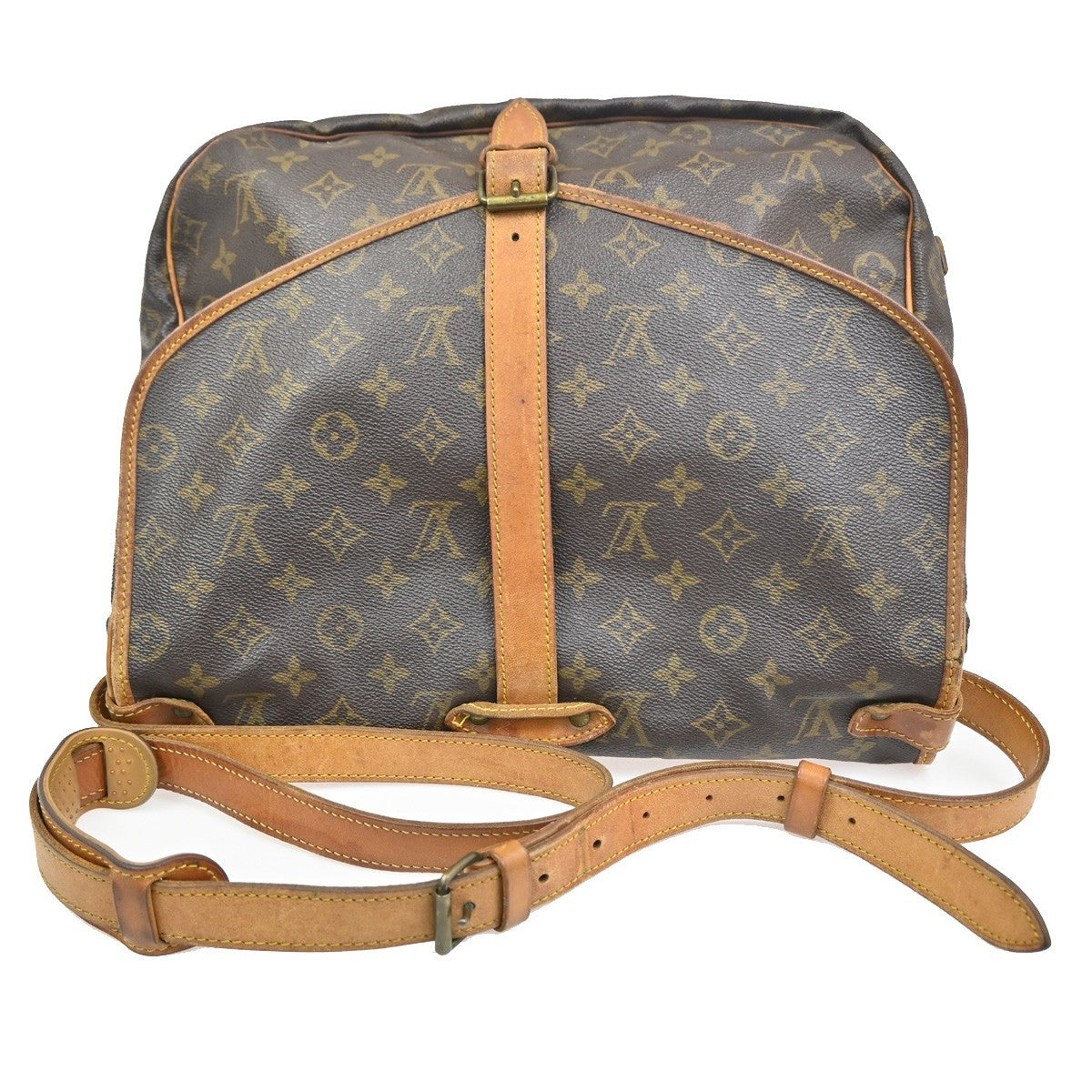 LOUIS VUITTON Saumur 35 Shoulder Bag Monogram Leather BN France M42254 60CA675
