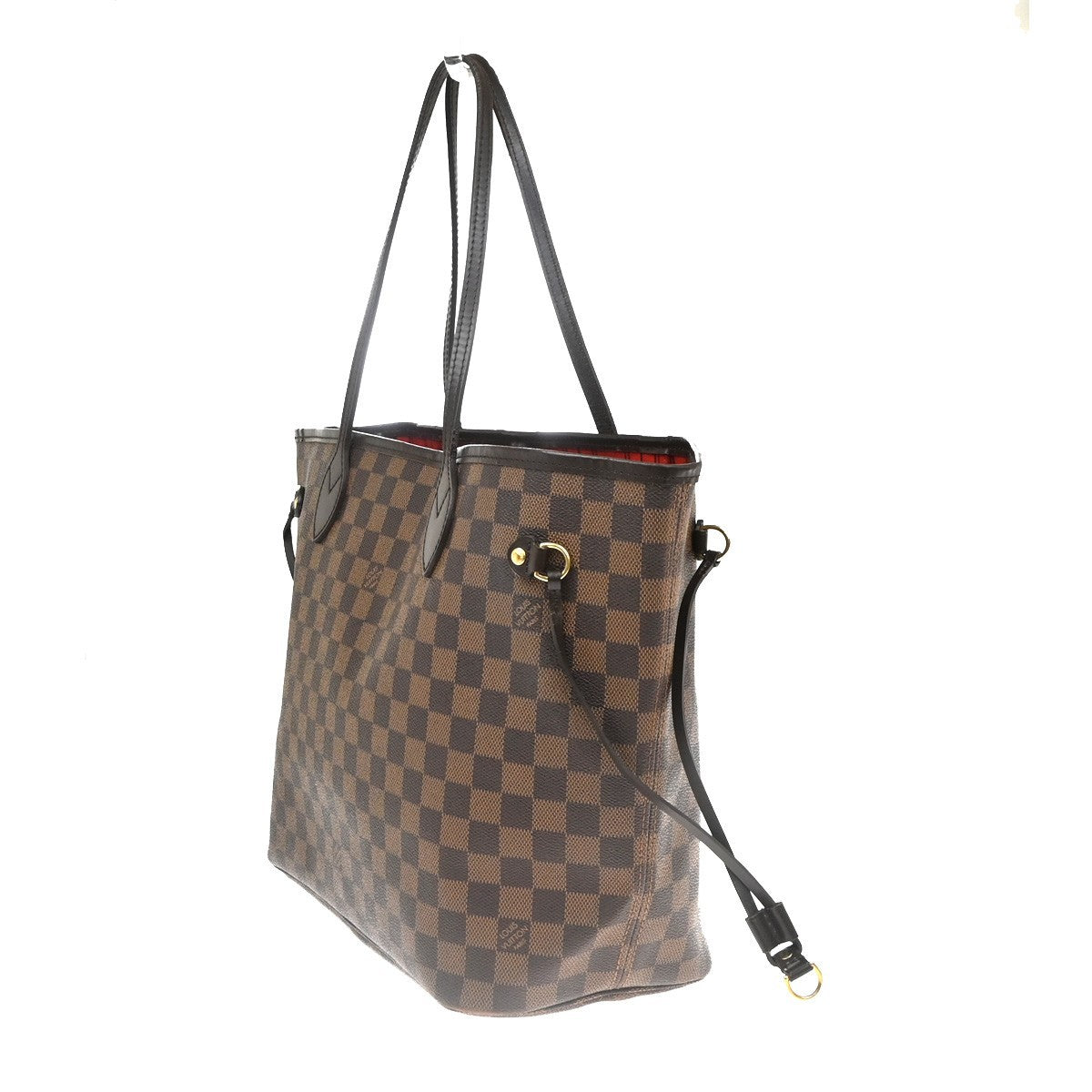 LOUIS VUITTON Neverfull MM Shoulder Tote Bag Damier Leather Brown N51105 21KC724