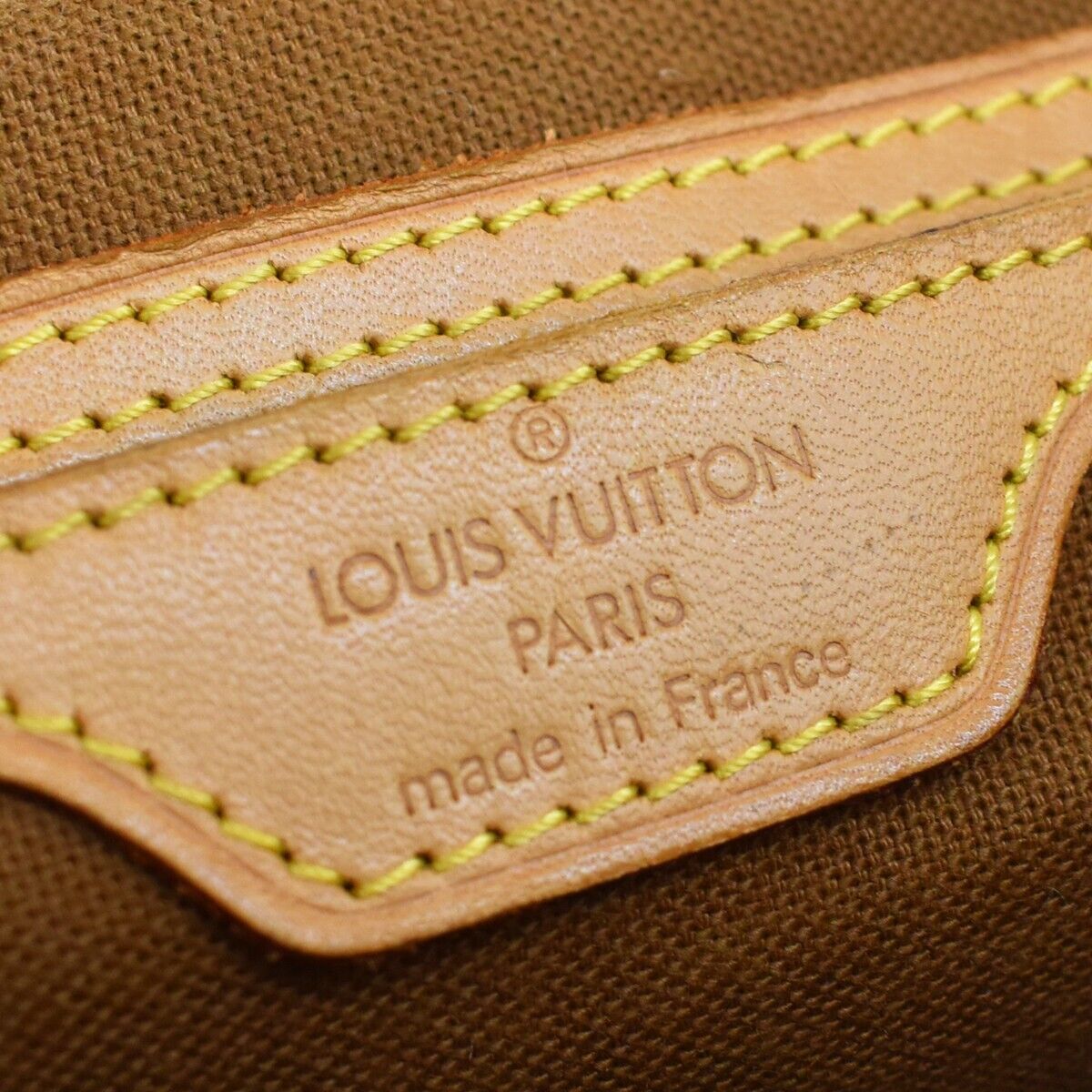 LOUIS VUITTON Logo Arlequin Backpack Bag Damier Ebene Brown N99038 50ED288