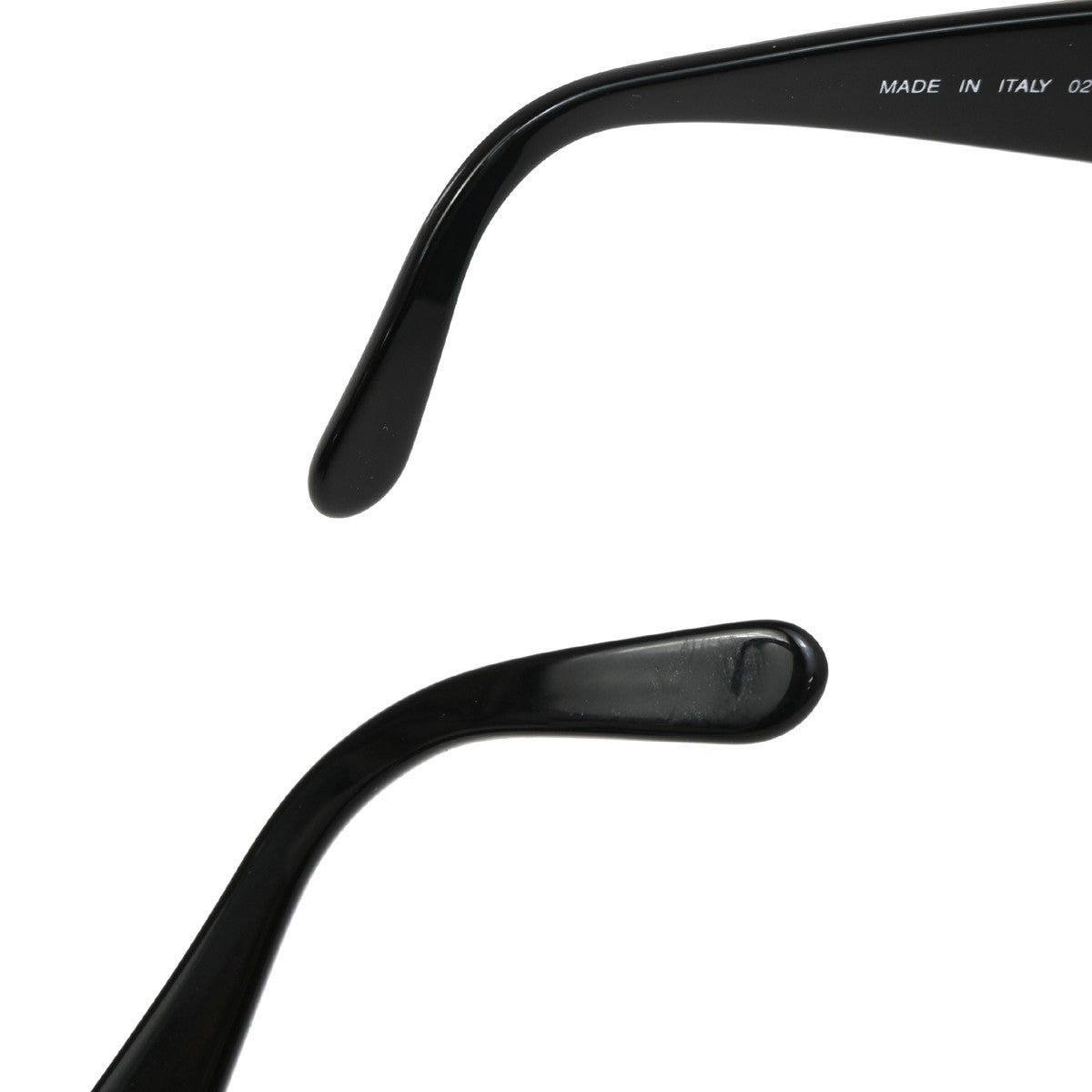 CHANEL CC Logo Sunglasses Eye Wear Plastic Black Gold Italy 02461 66RL540