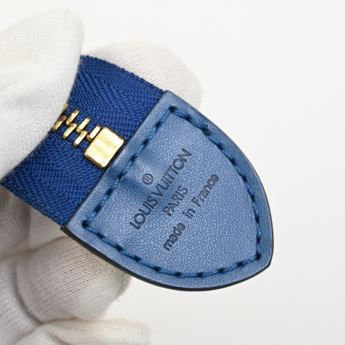 LOUIS VUITTON LV Logo Riviera Hand Bag Epi Leather Blue France M48185 67EE771