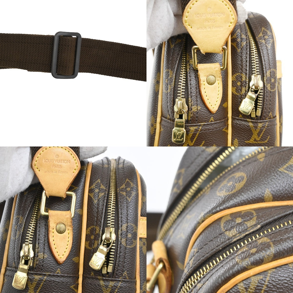 LOUIS VUITTON Reporter PM Crossbody Shoulder Bag Monogram Leather M45254 76TA062